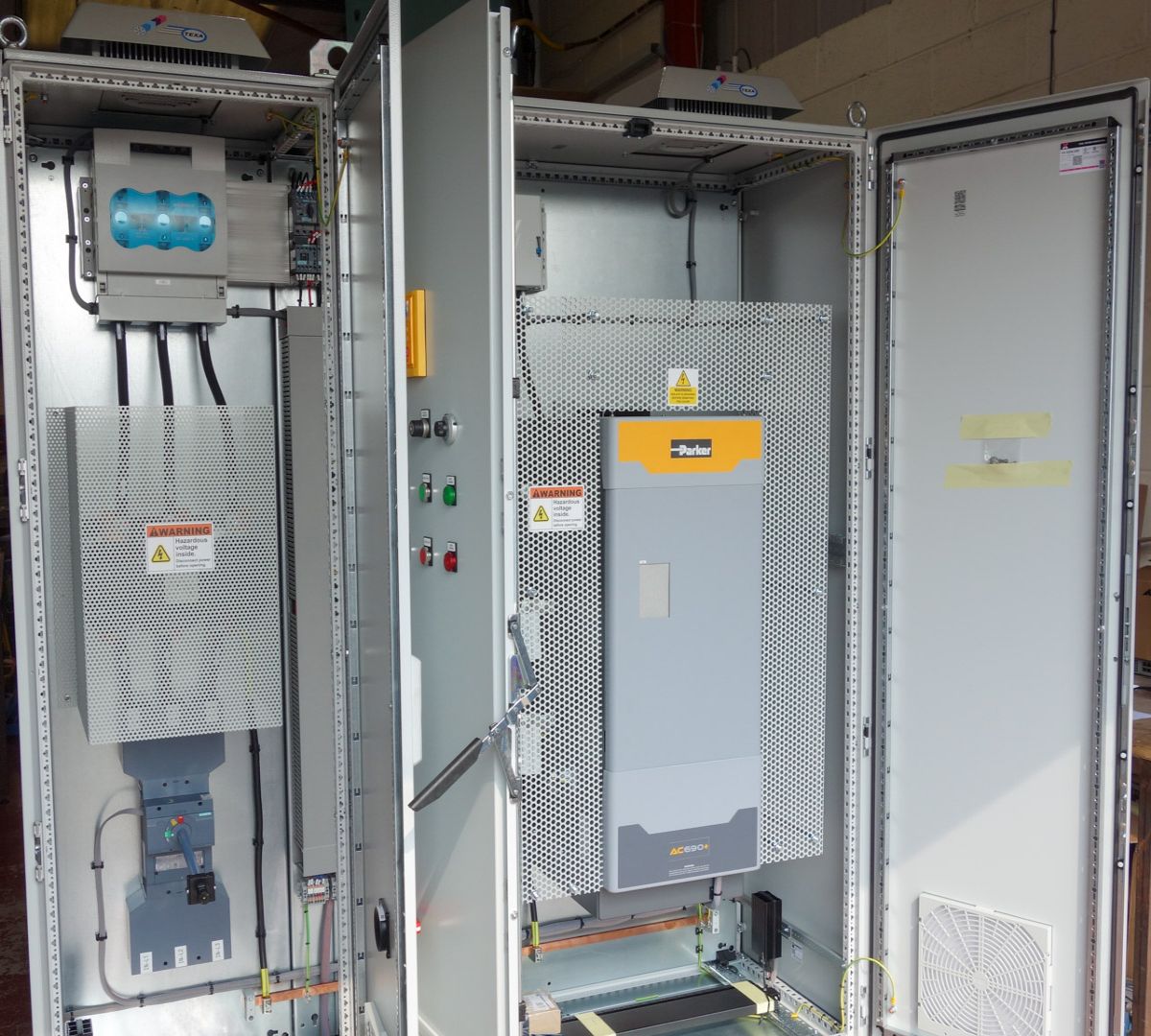 180kW Parker drives for extruder applications